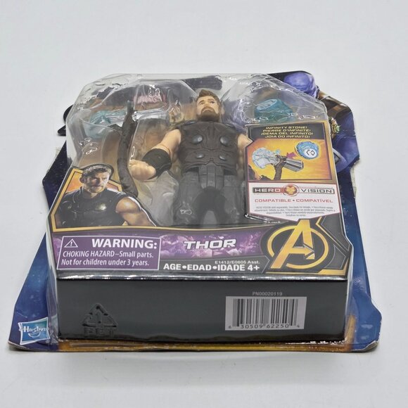 Marvel Avengers Infinity War Thor Action Figure W/ Stormbreaker & Space Stone He - Picture 3 of 4